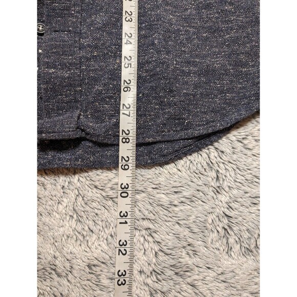 Taylor Stitch Heather Blue Shirt Button Down Long Sleeve Collar Size 40 Medium - Picture 6 of 6